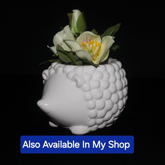 Japan Ceramics Flower Pot | Girl & Duck Vintage Planter - Picture 8 of 8